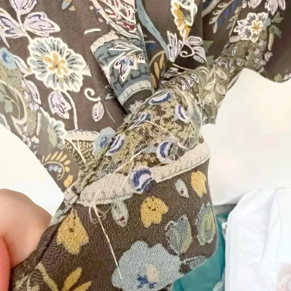 FREE PEOPLE Rain‎ or Shine Paisley Tunic size Small